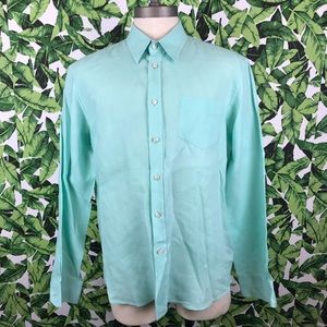 Vilebrequin Mint Linen Button Down